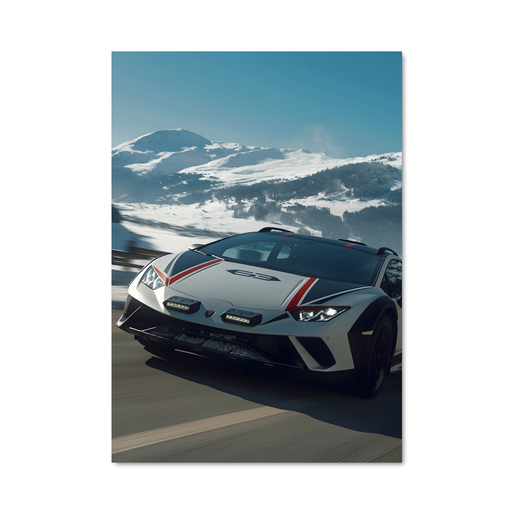 Poster Huracan en Action – affiche Lamborghini